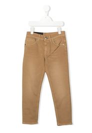 DONDUP KIDS slim-cut garment dyed jeans - Neutrals