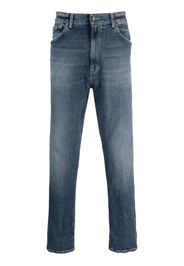 DONDUP logo-patch straight-leg jeans - Blue