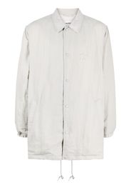 Doublet logo-embroidered shirt jacket - Grey