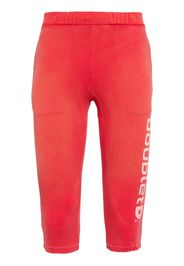 Doublet logo-print cotton-blend shorts - Red
