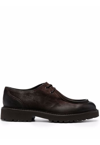 Doucal's lace-up detail loafers - Brown