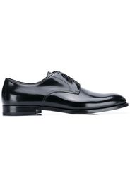 black classic oxford leather shoes