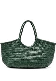 DRAGON DIFFUSION woven leather shoulder bag - Green
