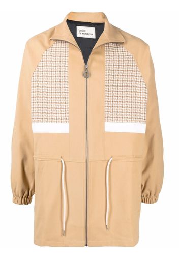 Drôle De Monsieur panelled bomber jacket - Neutrals