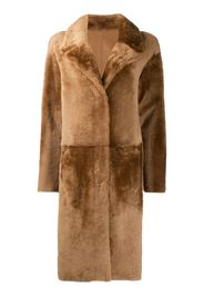 textured shearling coat
