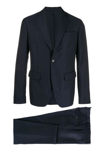 navy two button suit