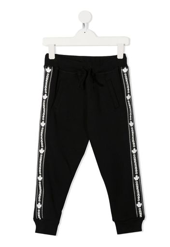 logo-tape track pants