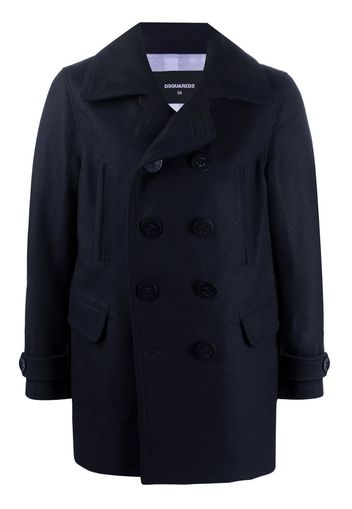 double-breasted pea coat