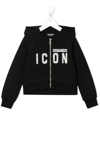 rhinestone Icon zipped jacket