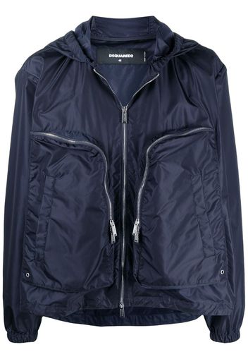 oversize zip pocket lightweight jacket