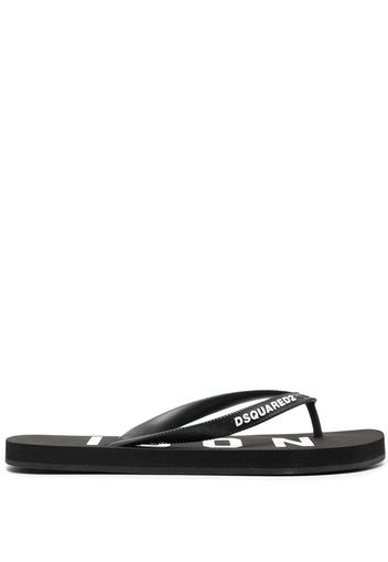 logo-strap flip flops