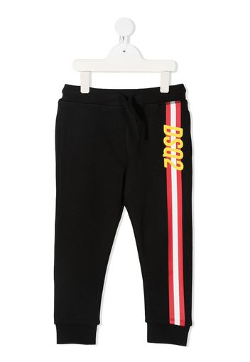 logo stripe track pants