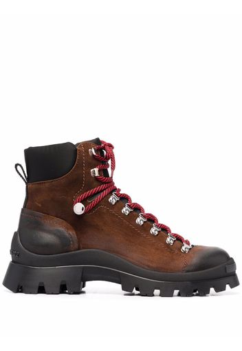 Dsquared2 chunky lace-up leather boots - Brown