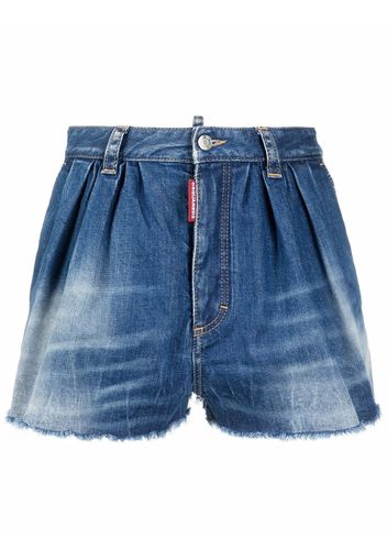 Dsquared2 raw-cut denim shorts - Blue