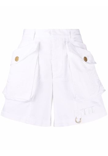 Dsquared2 high-waisted cotton shorts - White