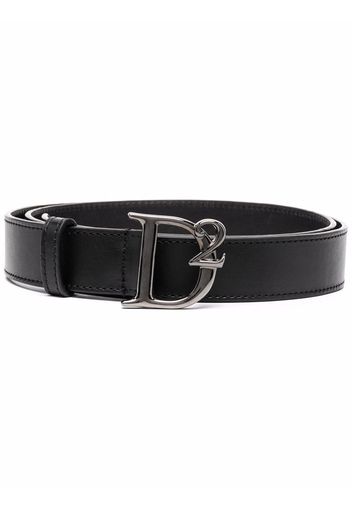 Dsquared2 logo-buckle leather belt - Black