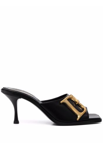 Dsquared2 logo-plaque 90mm sandals - Black