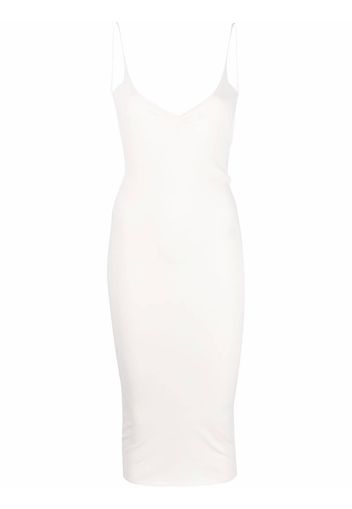 Dsquared2 ruched backless midi dress - White