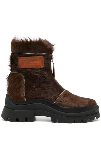 Dsquared2 35mm zip-front chunky boots - Brown