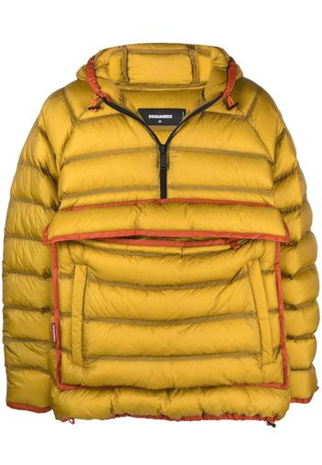 Dsquared2 contrasting-trim padded coat - Yellow