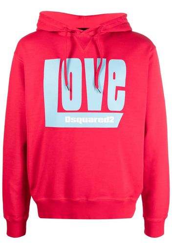 Dsquared2 'Love' logo-print hoodie