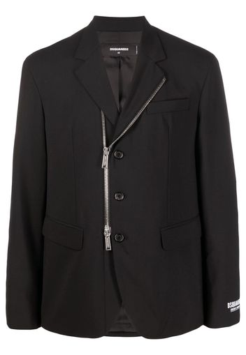 Dsquared2 logo-print zip-fastening jacket - Black