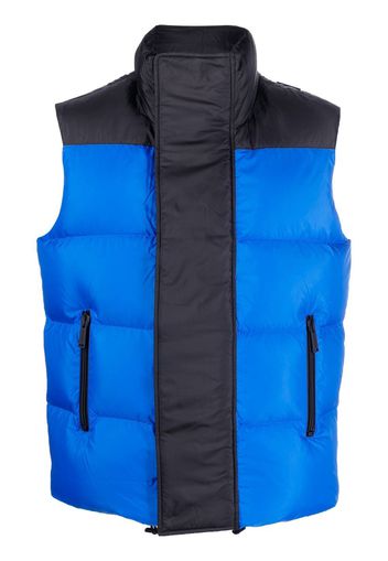 Dsquared2 logo-print duck-feather gilet - Blue