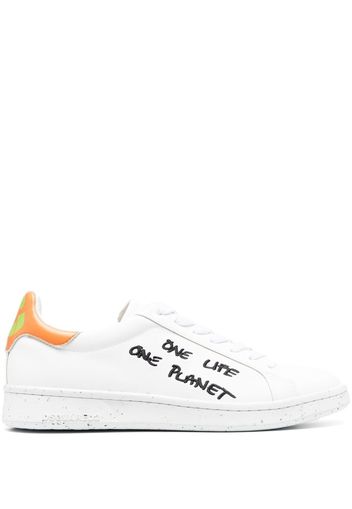 Dsquared2 slogan-print low-top sneakers - White