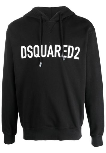 Dsquared2 logo-print cotton hoodie - Black