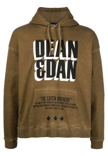 Dsquared2 graphic-print hoodie - Green