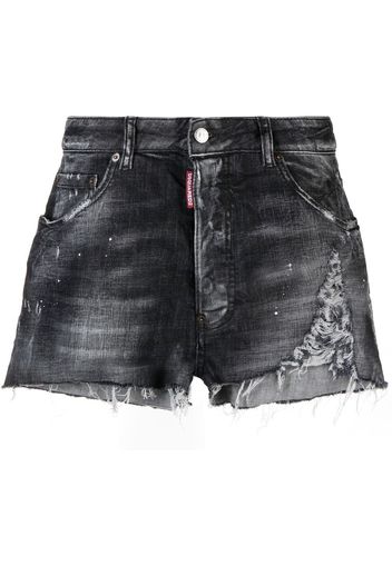 Dsquared2 distressed-effect denim shorts - Black