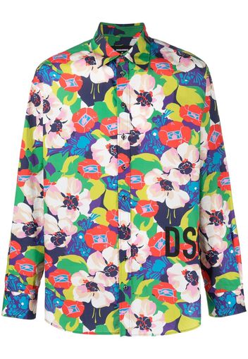 Dsquared2 floral-print shirt - Blue