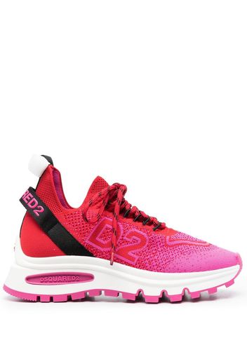 Dsquared2 intarsia-knit low-top sneakers - Pink