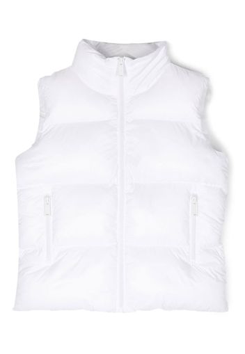 Dsquared2 Kids logo-print padded gilet - White