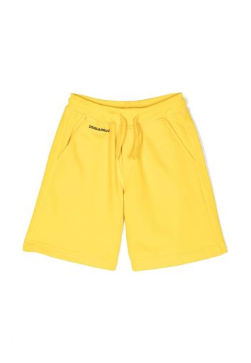 Dsquared2 Kids logo-print track shorts - Yellow