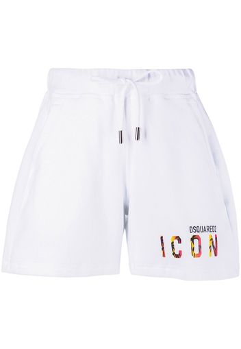 Dsquared2 Icon logo-print track shorts - White