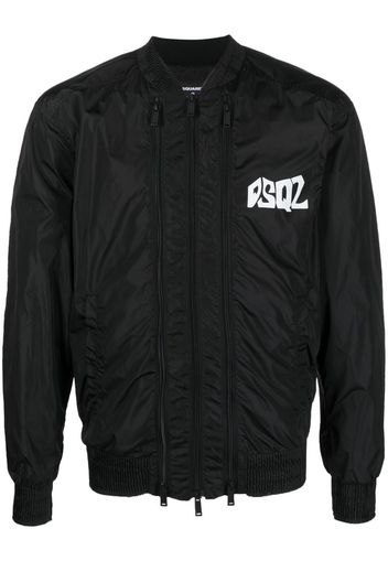 Dsquared2 chest logo-print bomber jacket - Black