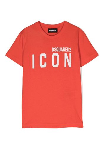 Dsquared2 Kids logo-print detail T-shirt - Orange