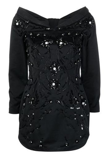 Dsquared2 embellished off-shoulder minidress - Black