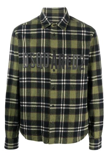 Dsquared2 plaid-print flannel shirt - Green