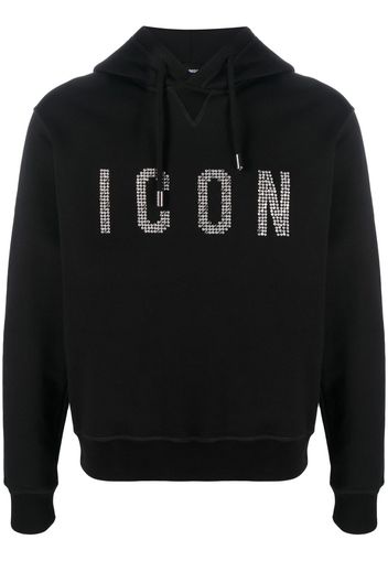 Dsquared2 Icon studded hoodie - Black