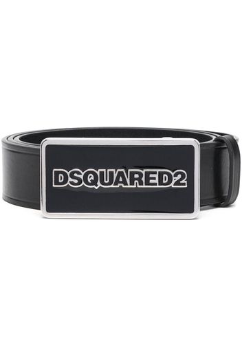 Dsquared2 logo-buckle leather belt - Black