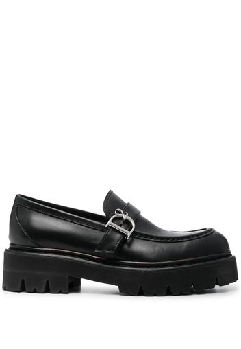 Dsquared2 monogram-detail flat loafers - Black