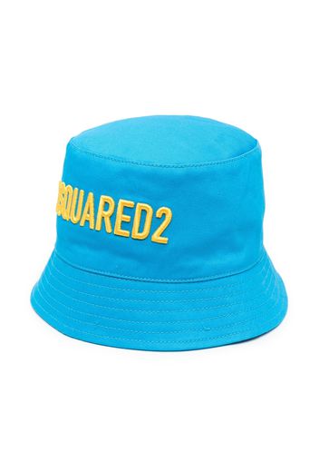 Dsquared2 Kids logo-print bucket hat - Blue