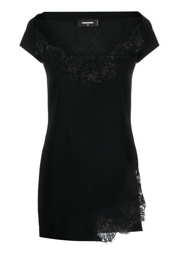 Dsquared2 lace-detail minidress - Black