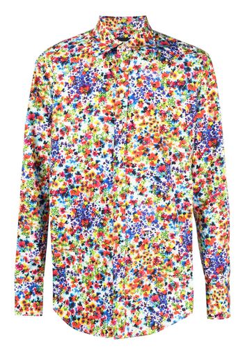 Dsquared2 floral-print cotton shirt - Blue