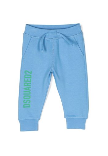 Dsquared2 Kids logo-print cotton track trousers - Blue