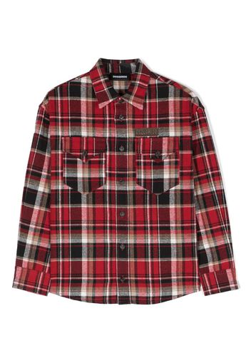 Dsquared2 Kids check-print cotton shirt