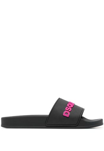 Dsquared2 embossed-logo slides - Black