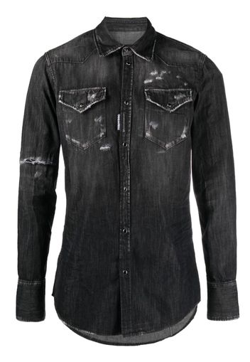 Dsquared2 long-sleeve denim shirt - Black